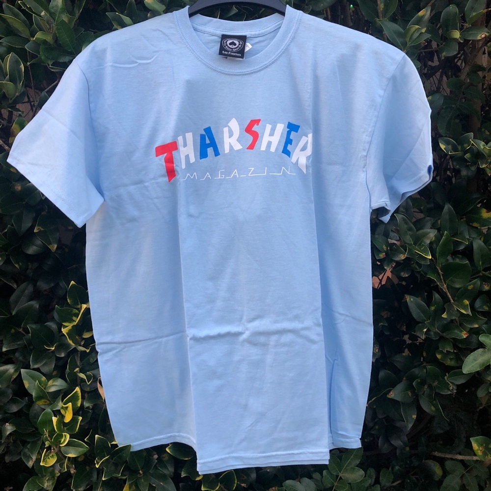 NWT Thrasher shirt light blue men’s large